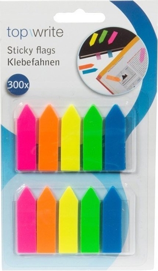 Изображение Topwrite Topwrite - Zakadki indeksujce / karteczki samoprzylepne Strzaki 300szt.