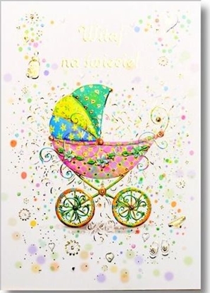 Picture of Trend Karnet B6 narodziny wózek silver