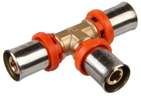 Изображение Trójnik zaprasowywany red - 25x16x16 Sigma Li Premium