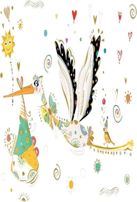 Picture of Turnowsky Karnet B6 + koperta Narodziny Bocian