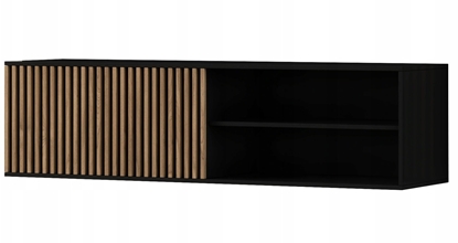 Attēls no TV staliukas Meorati, 40x40x150 cm, rudas/juodas