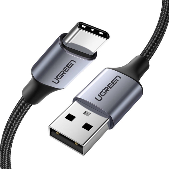Picture of Ugreen 60126 USB-A / USB-C QC 3.0 3A 1m Cable Black Grey