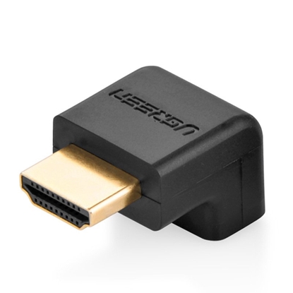 Attēls no Ugreen HD112 HDMI vīriešu uz sieviešu adapteris uz leju melns