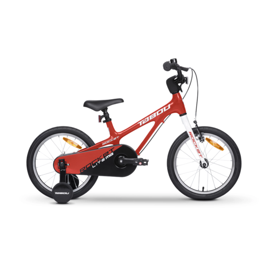 Picture of Ultraviegls bērnu velosipēds TABOU Rocket Lite MG, 18" sarkanbalts