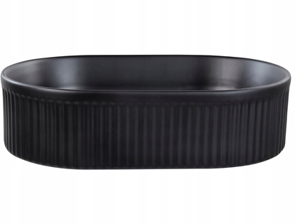 Picture of Umywalka Beliani Umywalka nablatowa ceramiczna 49 x 31 cm czarna GELDO