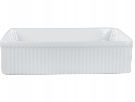 Picture of Umywalka Beliani Umywalka nablatowa ceramiczna 50 x 34 cm biaa GELDO