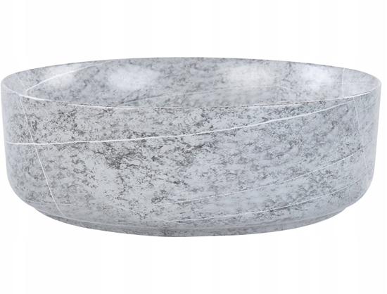 Picture of Umywalka Beliani Umywalka nablatowa ceramiczna efekt granitu  37 cm szara GUDAR