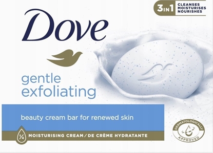 Изображение Unilever Dove Delikatnie Zuszczajce Mydo w kostce 3in1 - Gentle Exfoliating 90g