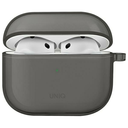 Изображение UNIQ case Glase AirPods 4 glossy smoke