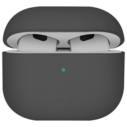 Изображение UNIQ case Lino AirPods 4 Silicone ash grey
