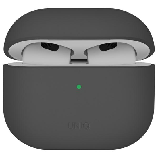 Изображение UNIQ case Lino AirPods 4 Silicone ash grey