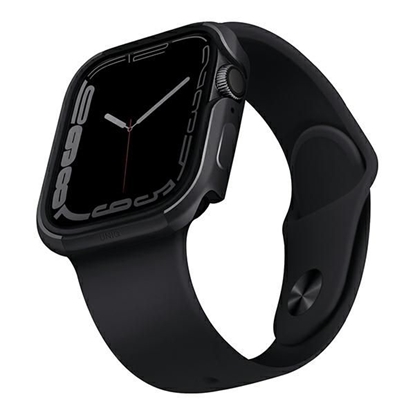 Picture of UNIQ Uniq case Valencia Apple Watch Series 4/5/6/7/8/SE/SE2 45/44mm. graphite/graphite
