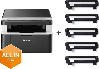 Picture of Urzdzenie wielofunkcyjne Brother DCP-1612W + 5 tonerów (DCP1612WVB)