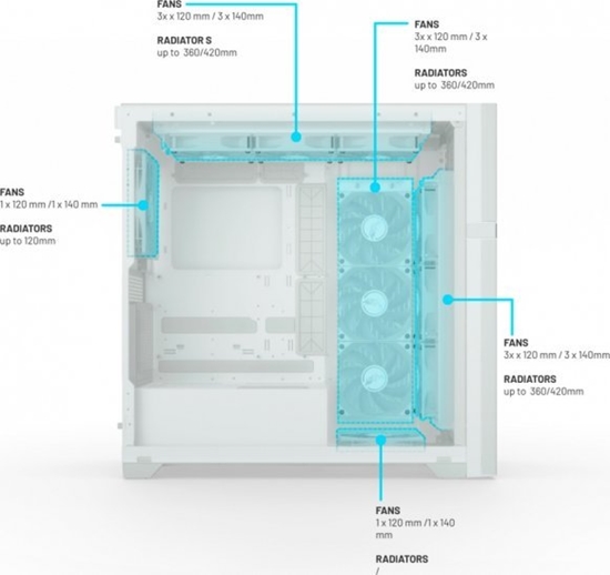 Picture of Valkyrie VK02 Lite, tower case (BIAY, tempered glass)