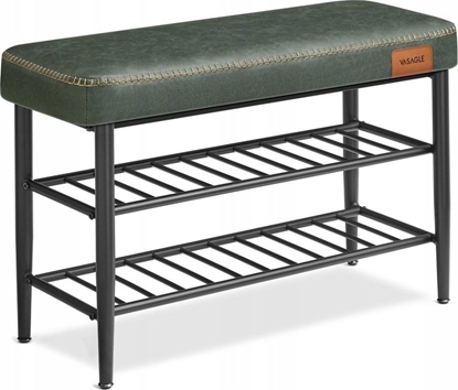 Attēls no Vasagle awka, siedzenie, obszar wejciowy, sztuczna skóra, szwy, w stylu 60S, nowoczesne, maksymalne obcienie 135 kg, 30 x 80 x 50 cm
