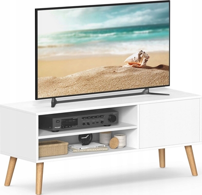 Изображение Vasagle Szafka telewizyjna Lowboard TV Szafka do telewizorów do 55 cali 120 cm stojak telewizyjny dla salonu przemysowy projekt biay