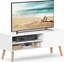 Изображение Vasagle Szafka telewizyjna Lowboard TV Szafka do telewizorów do 55 cali 120 cm stojak telewizyjny dla salonu przemysowy projekt biay