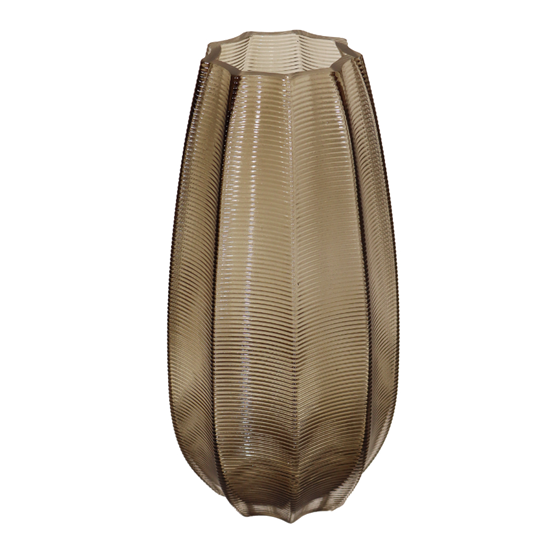 Изображение Vāze stikla 13x29cm, dūmakaini brūna