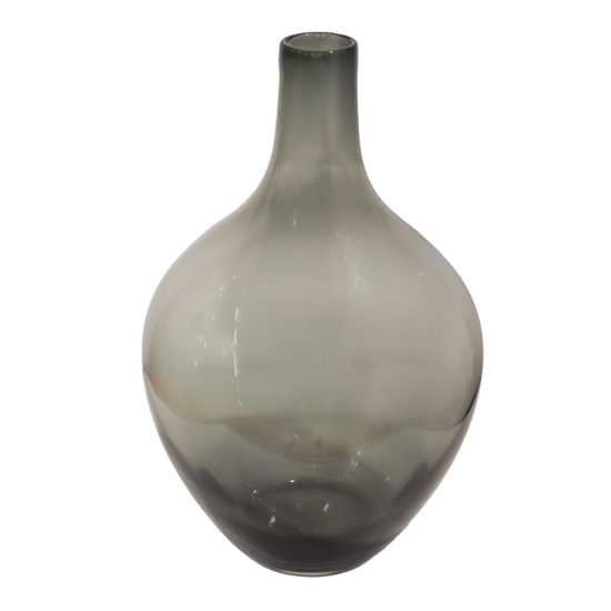 Изображение Vāze stikla lāses formas 25x38cm, dūmakaini pelēka