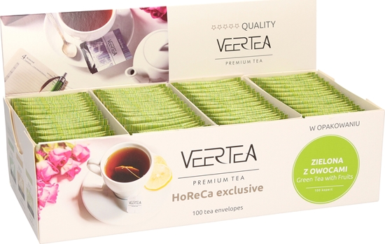 Picture of VEERTEA PREMIUM 100 kopert GREEN TEA WITH FRUITS 1,5g