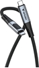 Picture of Verbatim 31848 Sync & Charge Cable USB-C to USB-C 100W 480Mbps 120cm, Power Display, Grey/Black