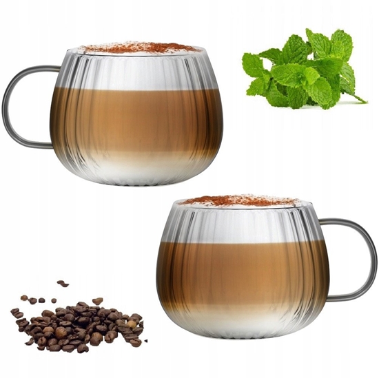 Изображение Vialli Design - Tulip zestaw dwóch szklanek z szarym uchem 350ml