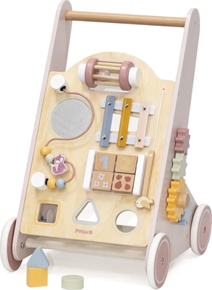 Attēls no Viga Toys VIGA PolarB Drewniany Pchacz Chodzik Róowy Edukacyjny