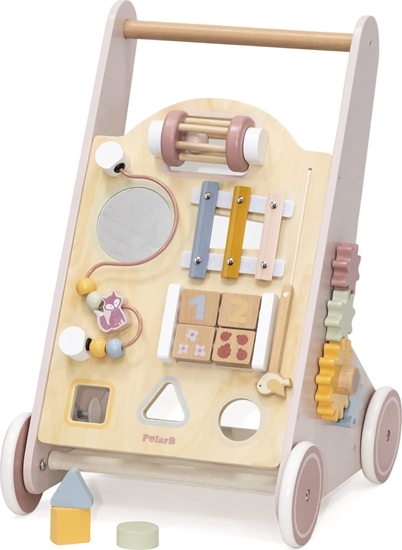 Picture of Viga Toys VIGA PolarB Drewniany Pchacz Chodzik Róowy Edukacyjny