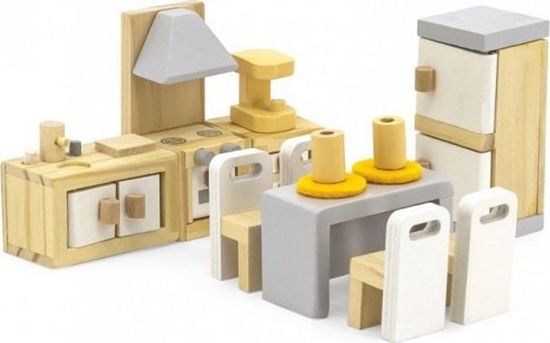 Picture of Viga Toys VIGA PolarB Zestaw Mebelków do Domku dla Lalek Kuchnia Jadalnia