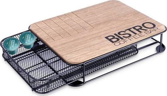 Picture of Vilde Organizer na kapsuki do kawy metalowy czarny BISTRO 30,5x24x6,5 cm