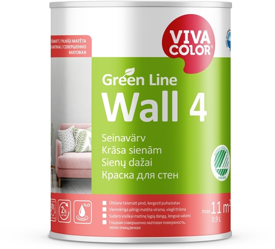 Picture of VivaColor PAINTGREEN LINE WALL 4 A 0,9L