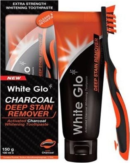 Picture of White Glo Charcoal Deep Stain Remover wybielajca pasta do zbów 100ml