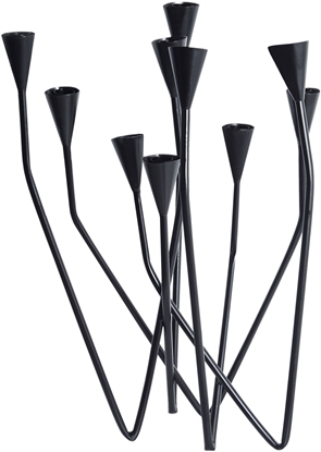 Picture of wiecznik MATOSINHOS Metal 54 cm Czarny