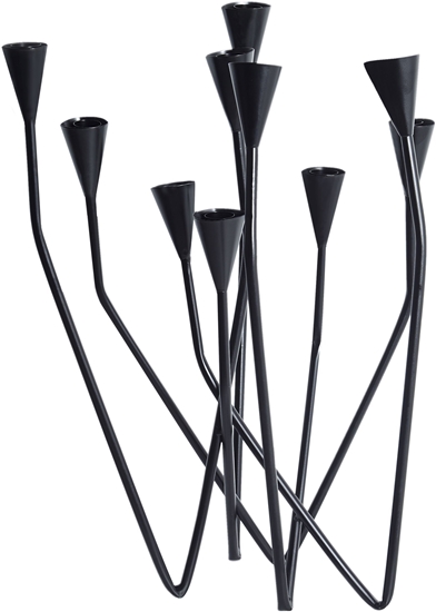 Picture of wiecznik MATOSINHOS Metal 54 cm Czarny