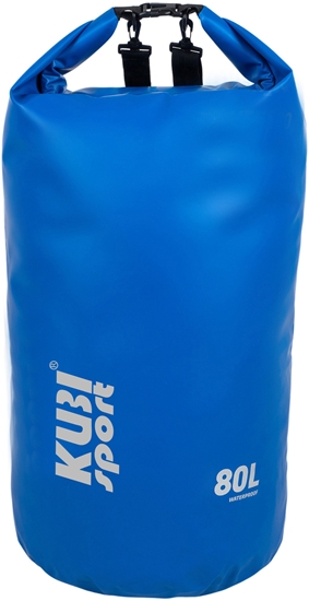 Picture of Wodoodporna Torba Worek Wodoszczelny na ód Kajak Niebieski KUBISPORT 80 l