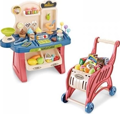 Picture of Woopie  Sklep Supermarket Wózek na Zakupy Lody Sodycze + 40 Akc.