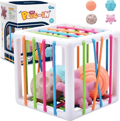 Picture of WOOPIE BABY Elastyczna Kostka Sensoryczna Sorter dla Dzieci Zwariowane Ksztaty 5 el.