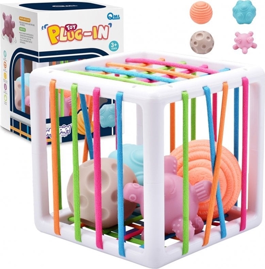Picture of WOOPIE BABY Elastyczna Kostka Sensoryczna Sorter dla Dzieci Zwariowane Ksztaty 5 el.