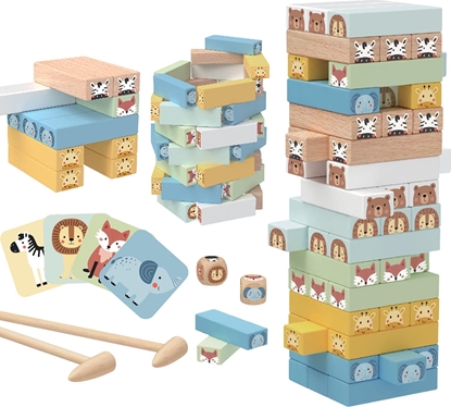 Picture of WOOPIE GREEN Gra Zrcznociowa "Chwiejca Wiea" Zwierzta 82 el. FSC