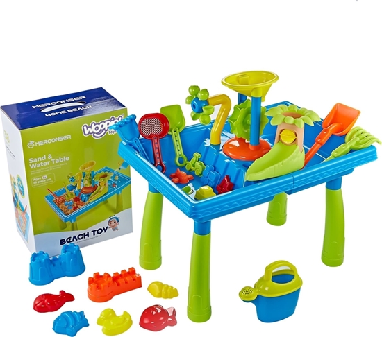 Picture of Woopie Stolik Wodny 2w1 Piaskownica Palma 18 el.