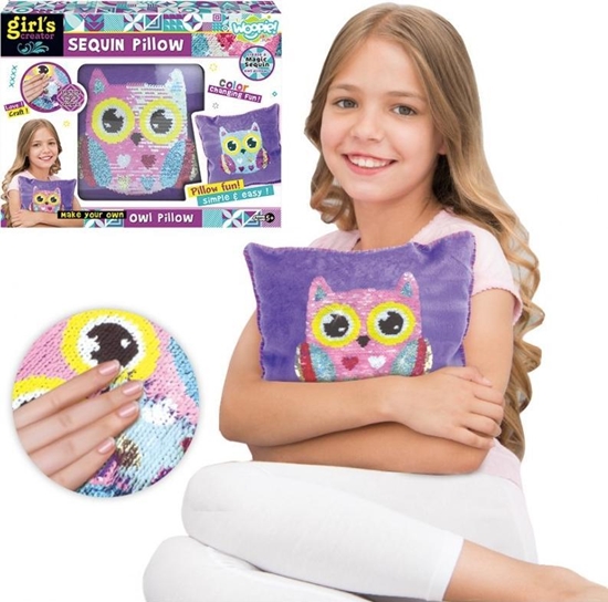 Picture of Woopie WOOPIE ART&FUN Zestaw Kreatywny Poduszka do Ozdobienia Sowa