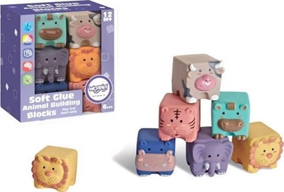 Изображение Woopie WOOPIE KLOCKI SENSORYCZNE ZWIERZTKA 31200