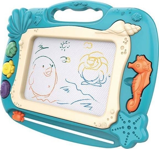 Изображение Woopie WOOPIE Znikopis Tablica Magnetyczna Kolorowa Stempelki Motyw Oceanu