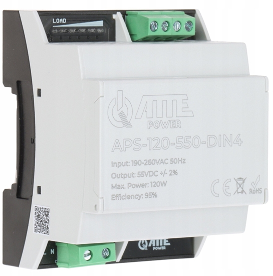 Picture of ZASILACZ IMPULSOWY APS-120-550-DIN4 ATTE
