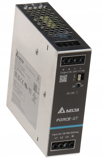 Picture of ZASILACZ IMPULSOWY DRF-24V120W3GBA FORCE-GT (3 FAZY) Delta Electronics