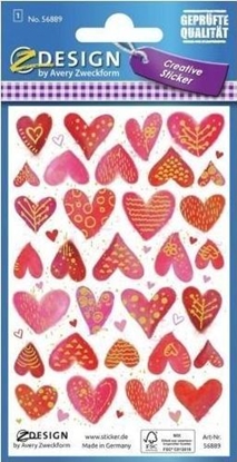 Picture of Zdesing Naklejki papierowe wytaczane - Serca