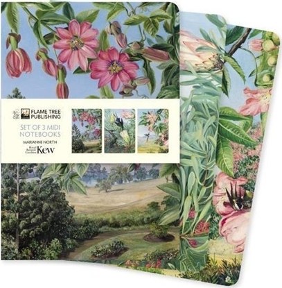 Picture of Zestaw 3 notatników MIDI Licie i kwiaty Kew...