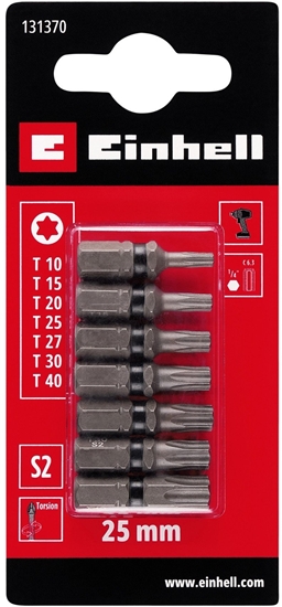 Picture of ZESTAW 7 BITÓW SKRTNYCH TORX S2