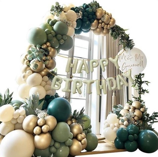 Picture of Zestaw balonów Happy Birthday girlanda 134el