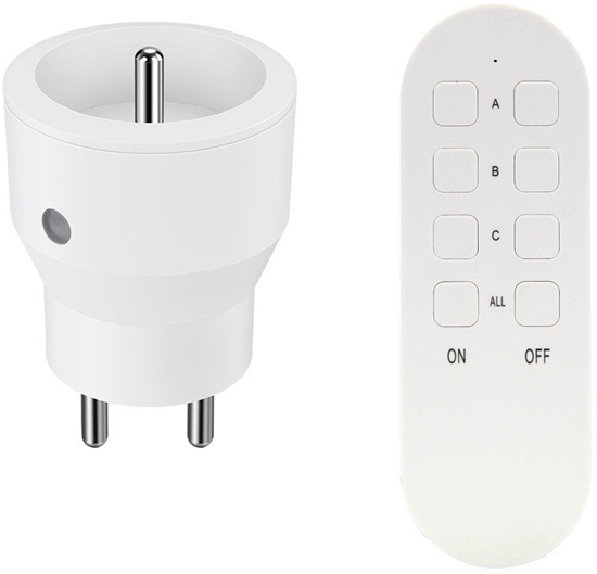 Picture of ZESTAW BEZPRZEWODOWYCH GNIAZD MINI, STEROWANYCH PILOTEM 1+1